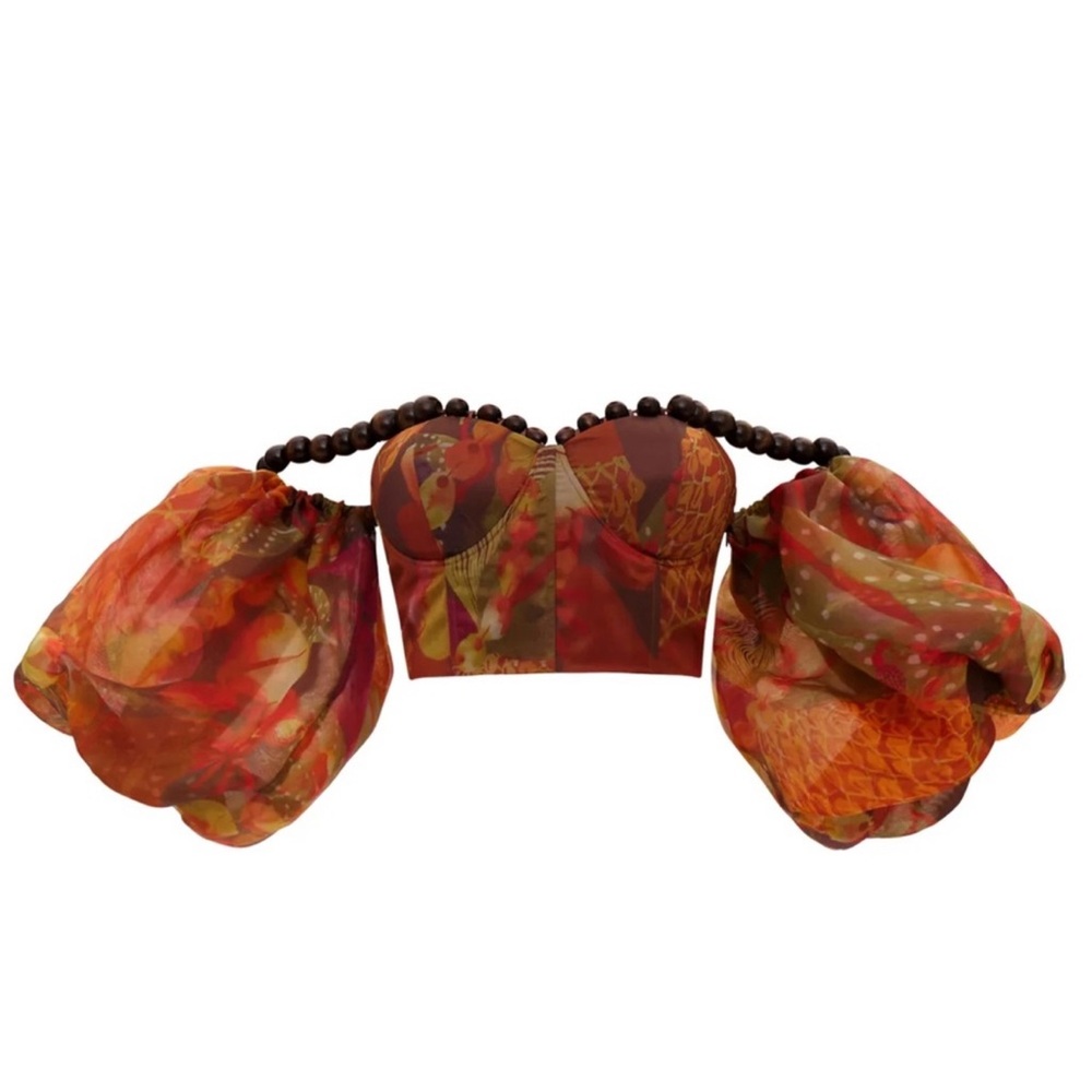 ANDREA IYAMAH
OMMA CROP TOP - KOLA PRINT